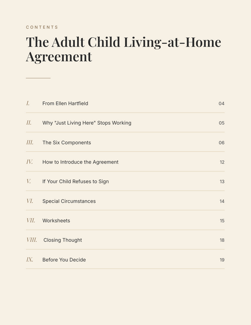 The Family Launch System- The Adult Child Living-at-Home Agreement