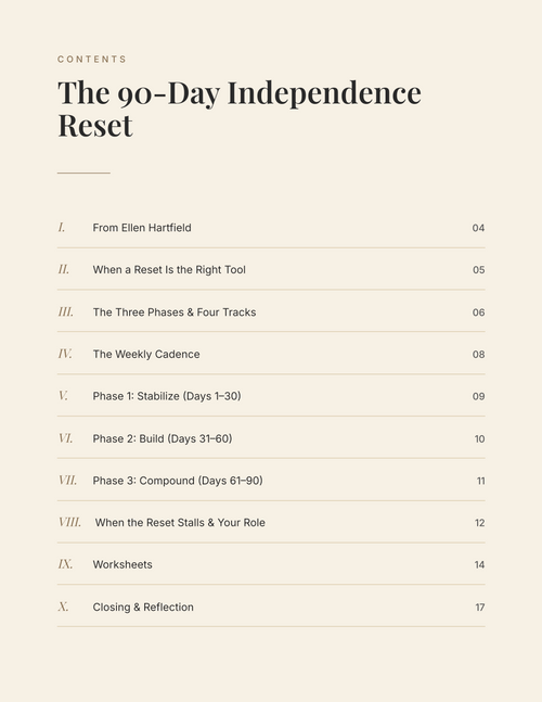 The Family Launch System- The 90-Day Independence Reset